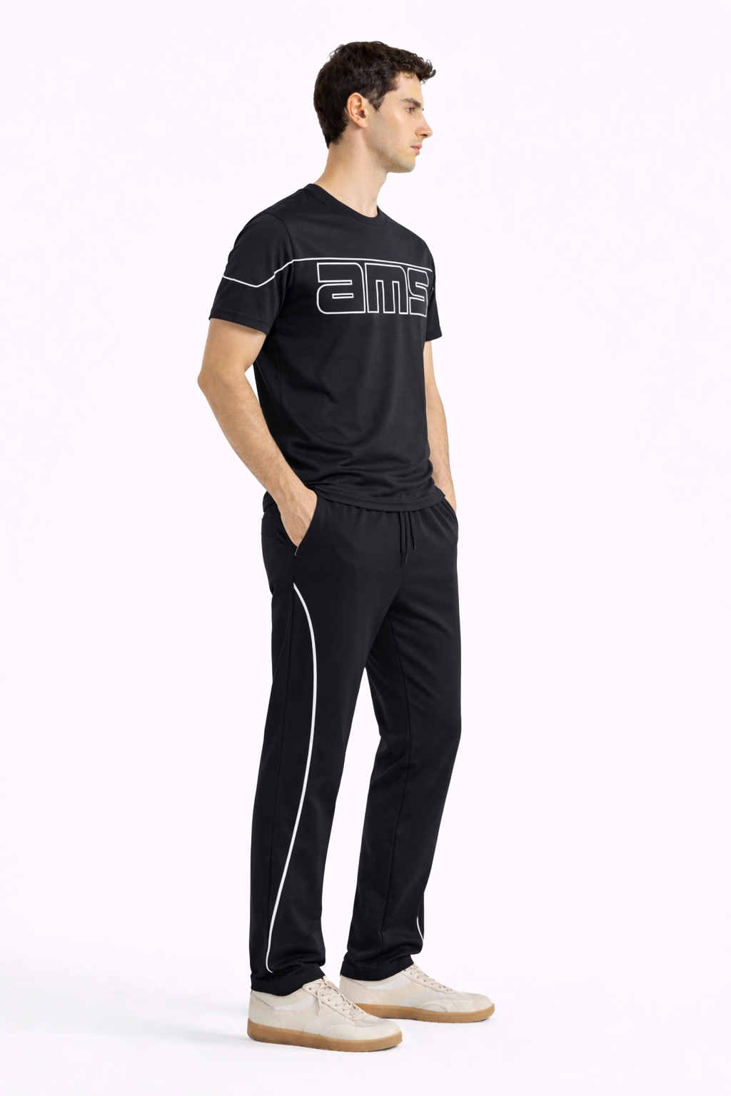 AMS T-shirt AND STRIPED TROUSER - COMBO - amswiss