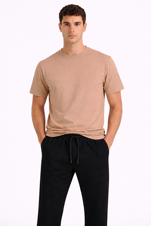 Basic Beige T-shirt - amswiss