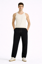 Men basic Tank Top - Off White - amswiss