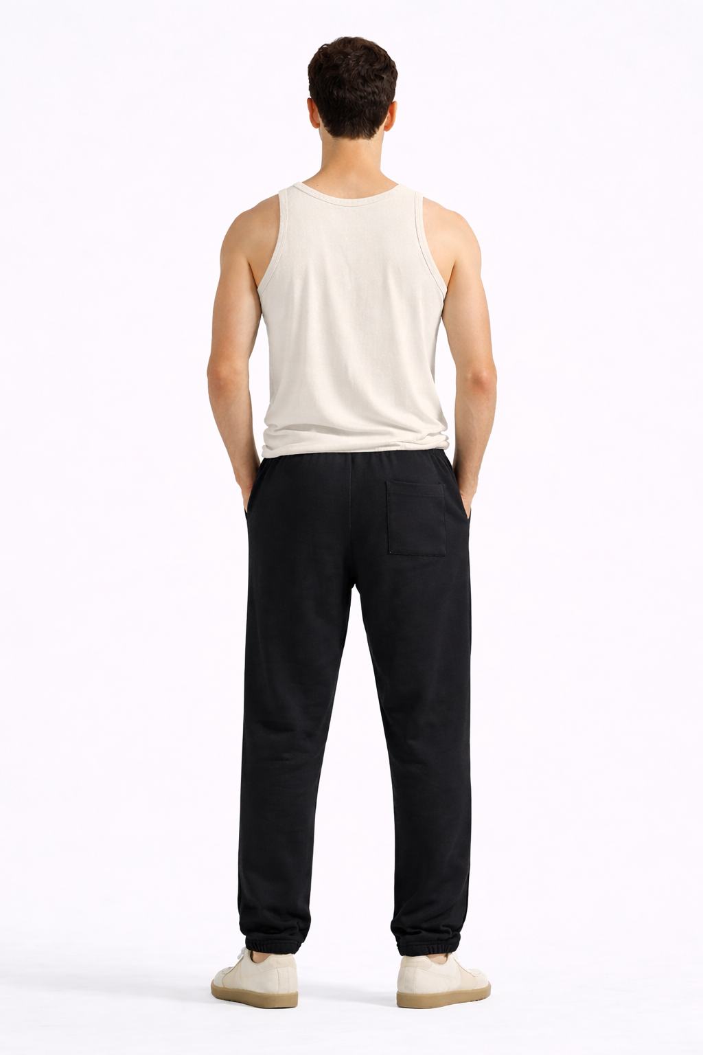 Men basic Tank Top - Off White - amswiss