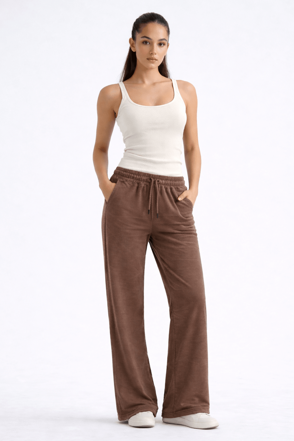 WOMAN BASIC TANK TOP - OFF WHITE - amswiss