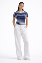 BLUE&WHITE STRIPER T - SHIRT - amswiss