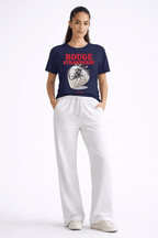 NAVY BLUE ROUGE T - SHIRT - amswiss