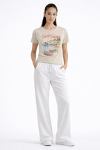 BEIGE SAINT TROPEY T - SHIRT - amswiss