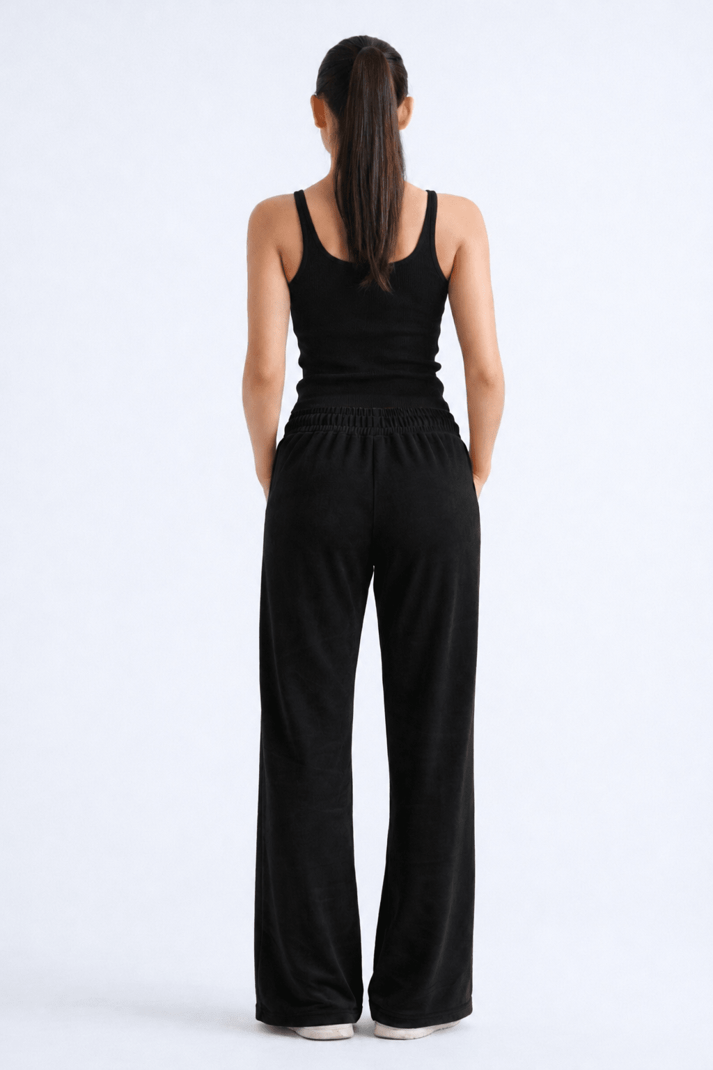 WOMEN BLACK TROUSER - amswiss