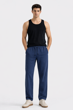 Dark Blue Terry Trouser - amswiss