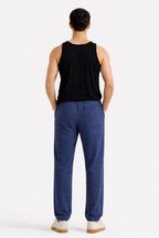 Dark Blue Terry Trouser - amswiss