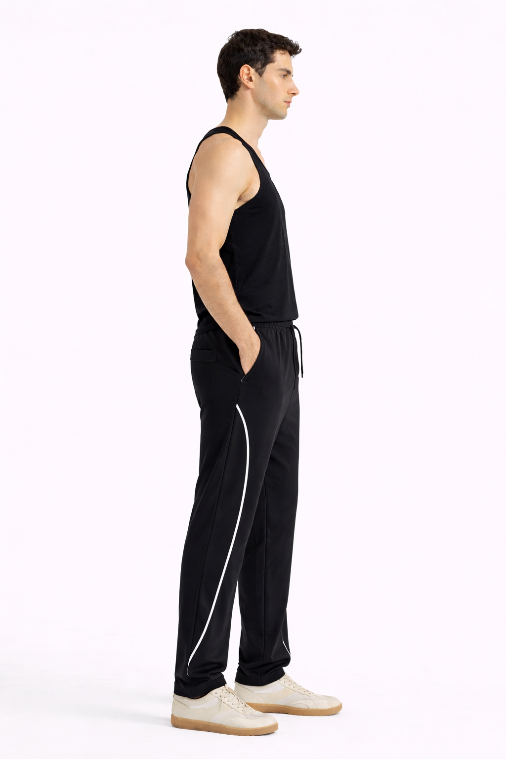 Stripe Terry Trousers - amswiss