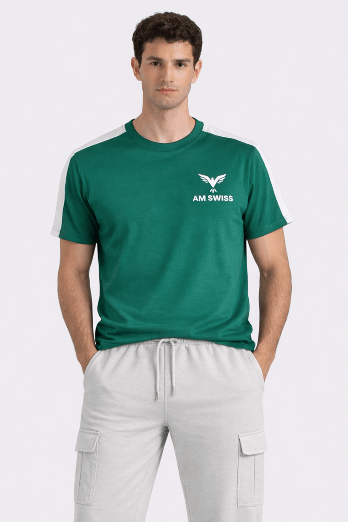 EMERALD GREEN T - SHIRT - amswiss