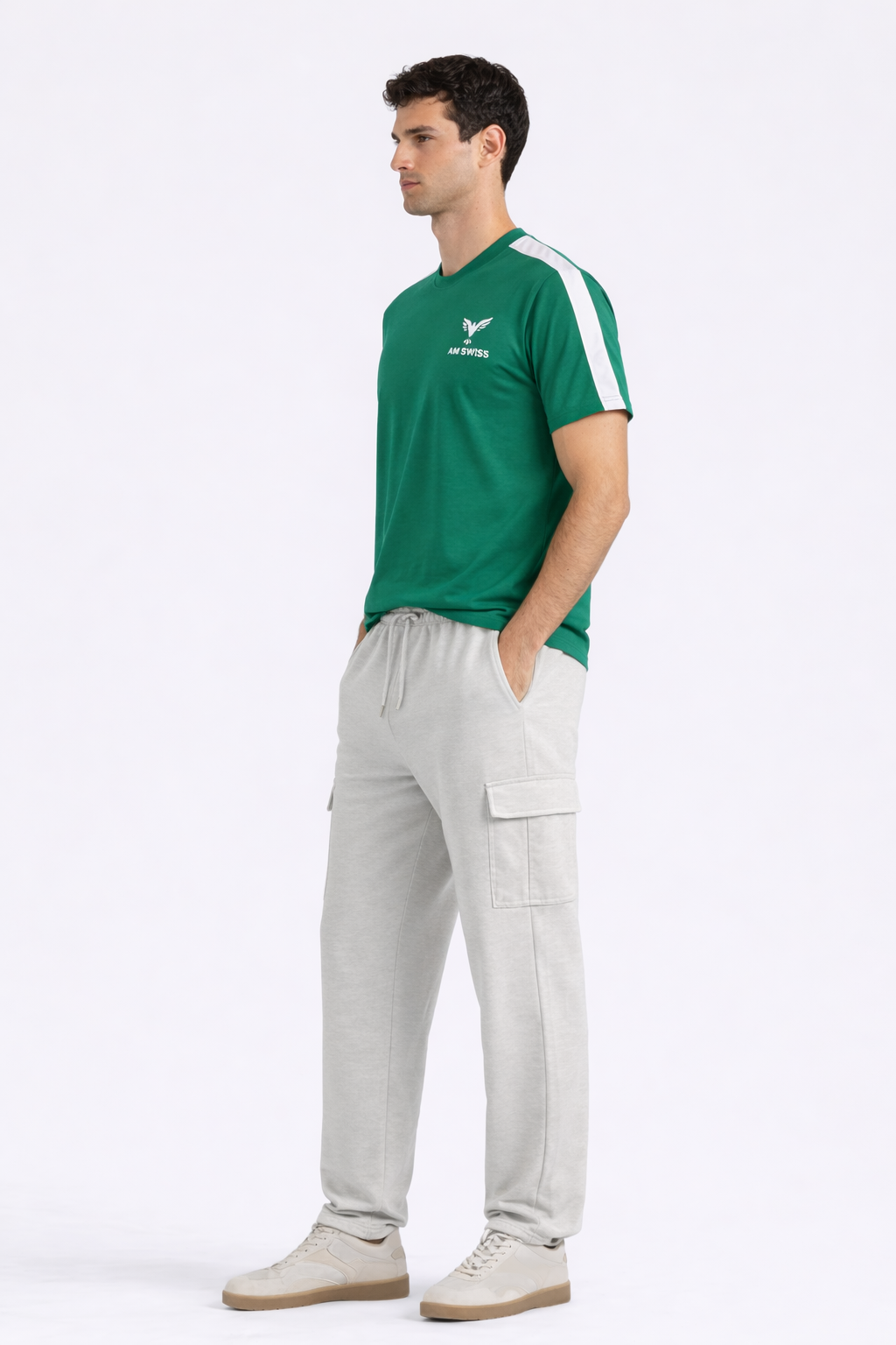 Emerald green t-shirt - amswiss