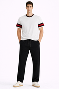 Ivory Contrast T-shirt - amswiss