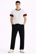 Ivory Contrast T-shirt - amswiss