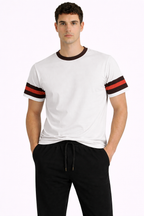 Ivory Contrast T-shirt - amswiss