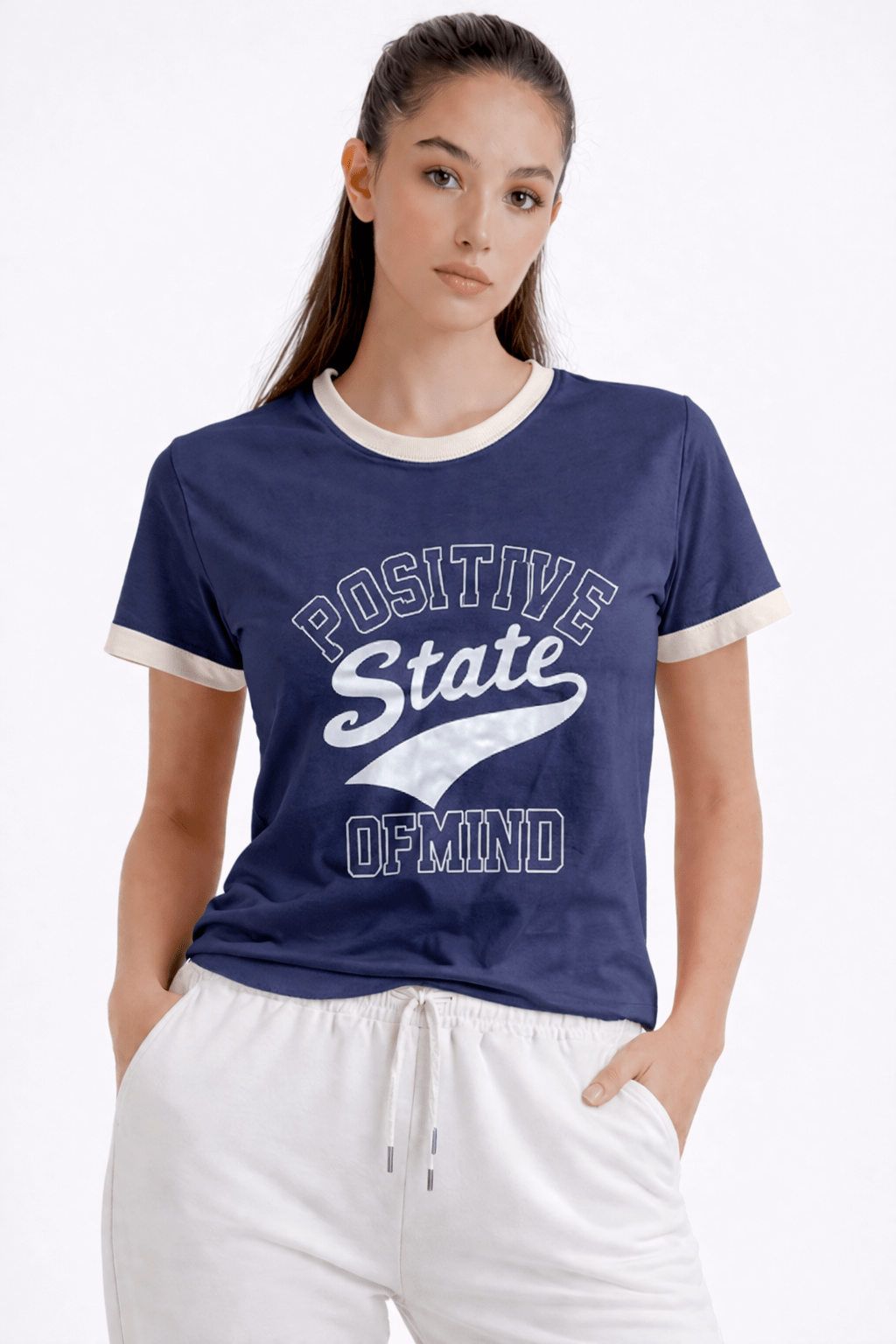 BLUE POSITIVE T - SHIRT - amswiss