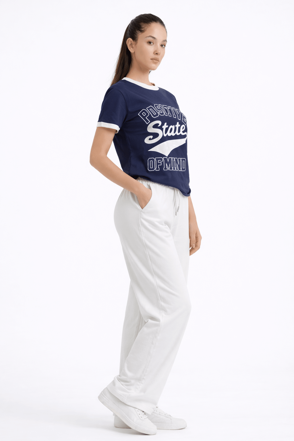BLUE POSITIVE T - SHIRT - amswiss