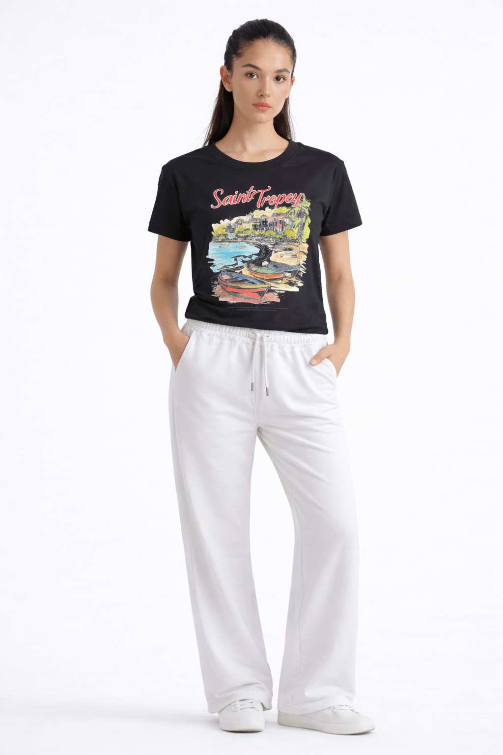 BLACK SAINT TROPEY T - SHIRT - amswiss