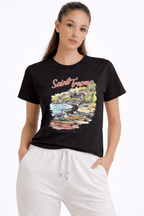 BLACK SAINT TROPEY T - SHIRT - amswiss