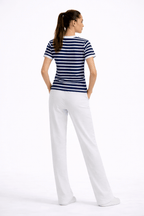 BLUE&WHITE STRIPER T - SHIRT - amswiss