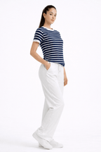 BLUE&WHITE STRIPER T - SHIRT - amswiss