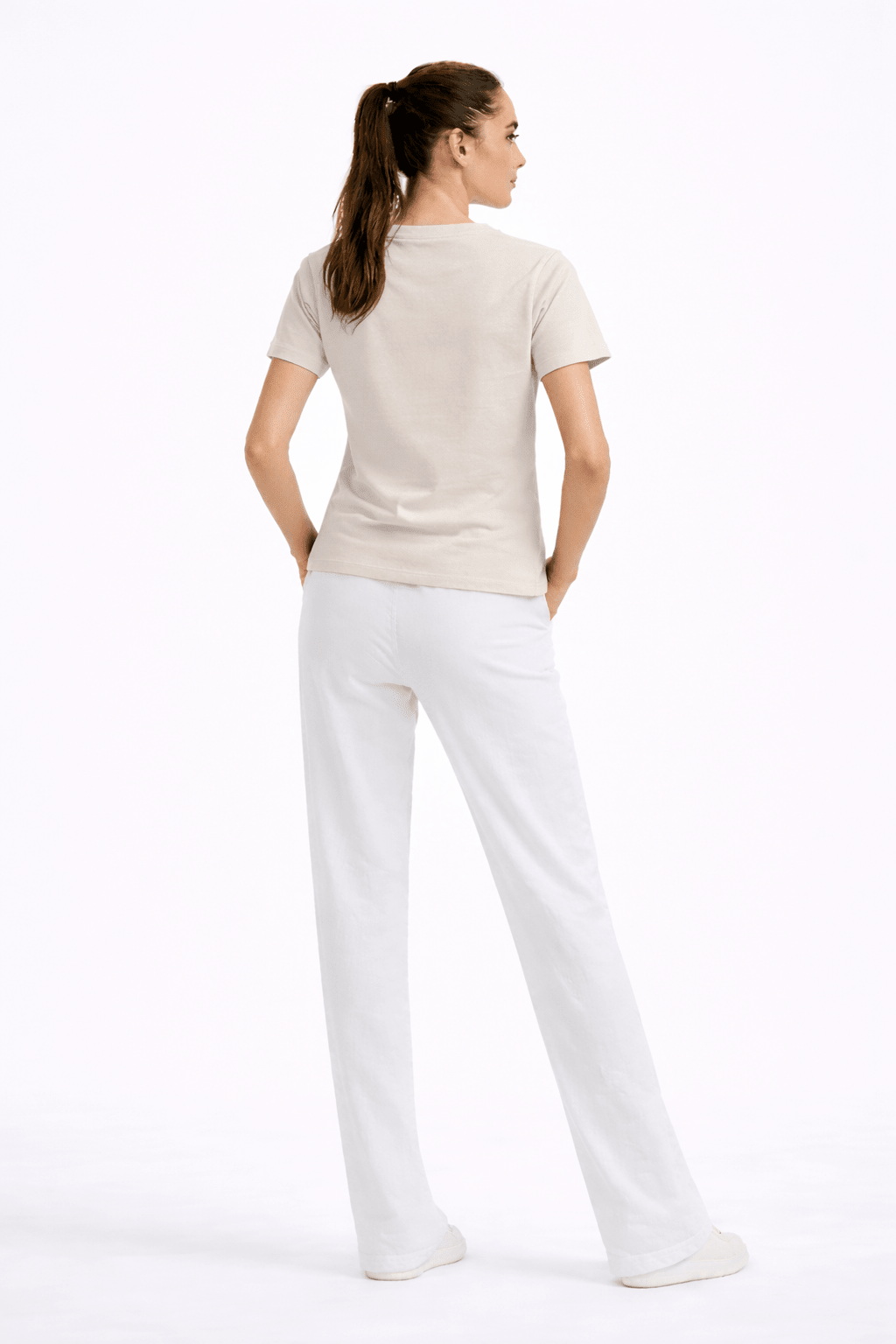 BEIGE SAINT TROPEY T - SHIRT - amswiss
